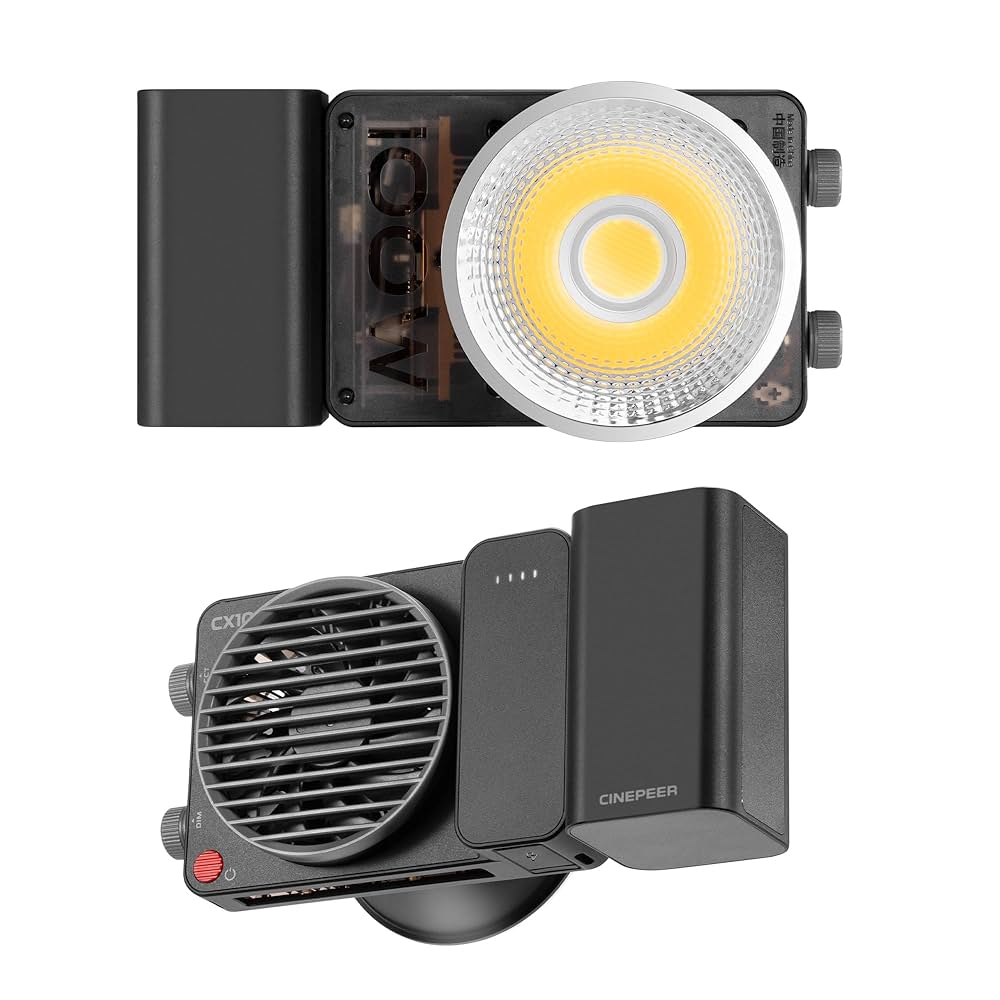 Amazon | ZHIYUN CINEPEER CX100 COB LEDビデオライト